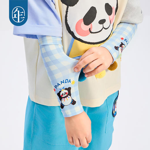 年衣儿童防晒袖冰丝凉感袖套夏冰袖透气男女宝盼达派对防晒袖 商品图2