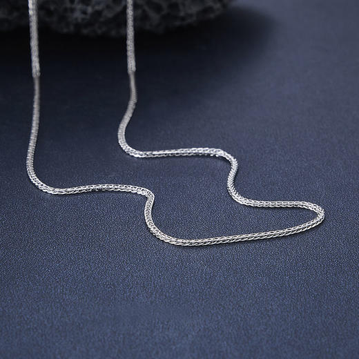 【限时8.8折】【线上铂金馆】PT950 【国际铂金协会】铂金17-18寸调节肖邦链(BXL00061-01)预售产品下单后不退款不退货不换货不补差价) 商品图1