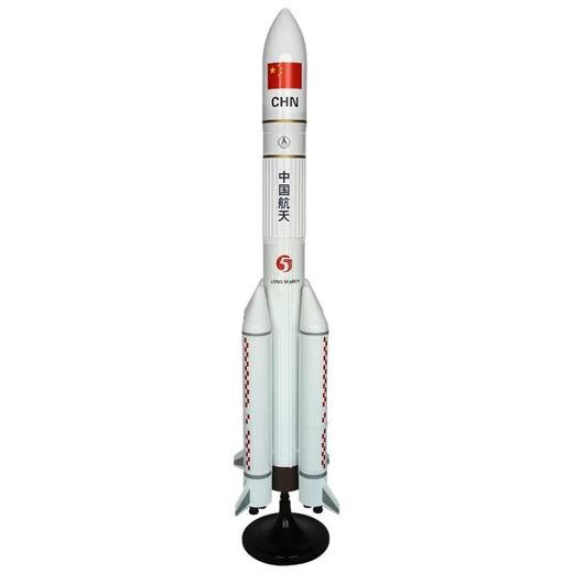 FXQ 特尔博-长春航展、九三阅兵纪念品 1:35长征5号运载火箭模型合金成品科普展览长征2号3号7号 商品图1