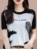 丁摩 夏季短袖t恤女爆款洋气百搭高级感短款上衣时尚体恤5ZF-A3627 商品缩略图5