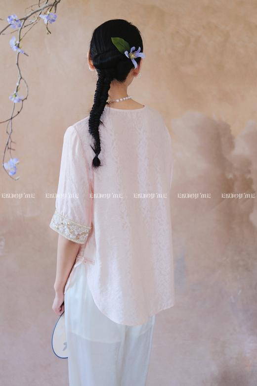 【门店同款】ENJOY夏季云敛-粉黛遥岑中式上衣 162593857 商品图3