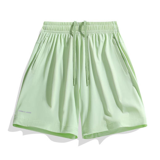 百媚生 冰丝运动短裤女季大码速干五分裤25101 商品图2