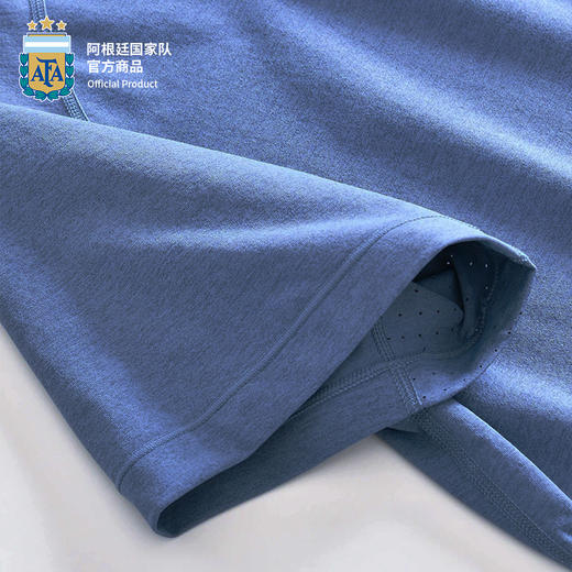 【官方正版】阿根廷国家队 | 夏季蓝灰T恤清爽透气短袖运动户外 商品图4
