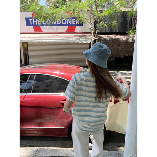 【129元任选2件】条纹小熊印花短袖 商品图4