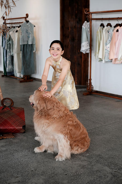 盛唐牡丹| Kids 玉兰花真丝儿童女裙[特价品] 商品图4