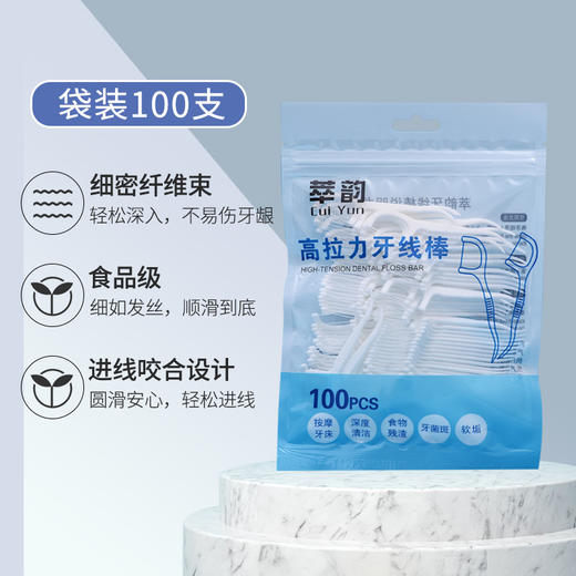 【一次性超细牙线棒】 50支盒装高弹力牙线 口腔护理塑料牙签 商品图4