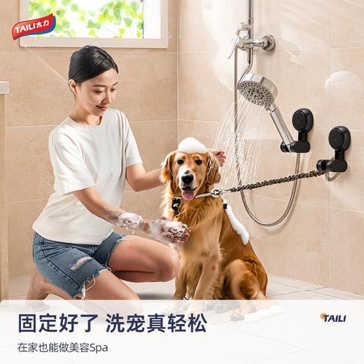 太力吸盘花洒支架  免打孔浴室顶喷花洒架儿童淋浴头喷头固定器挂钩3.240 商品图7