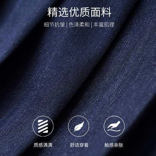 丁摩 牛仔裙百褶裙半身裙女春夏季新款遮胯显瘦高腰A字短裙5ZF-5828 商品图4