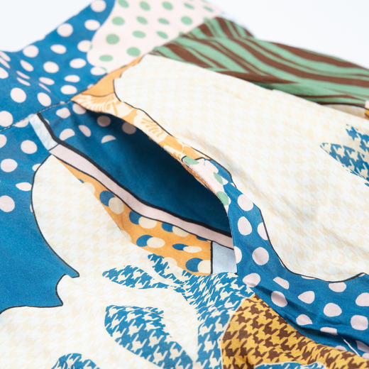 谜底花色半身裙2025秋季新款度假风抽象印花中长款半裙257MB7753 商品图3