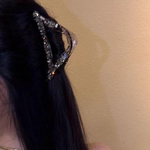 丁摩 高级感抓夹闪亮水钻发卡气质马尾夹韩国发夹发抓女5ZF-183 商品图2