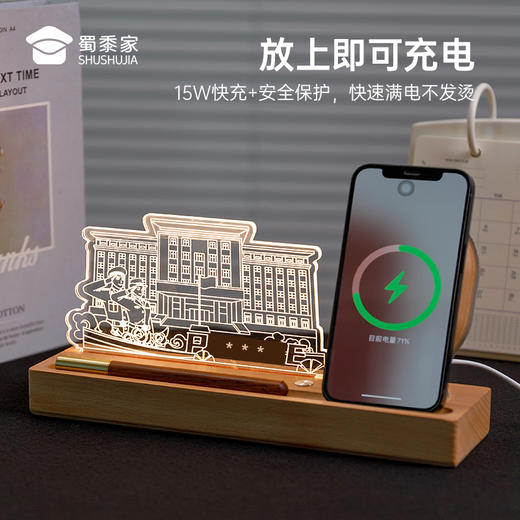 【实付满199送钥匙扣】【多功能充电摆件】创意工艺小夜灯 创意礼品礼物桌面装饰摆件 商品图3