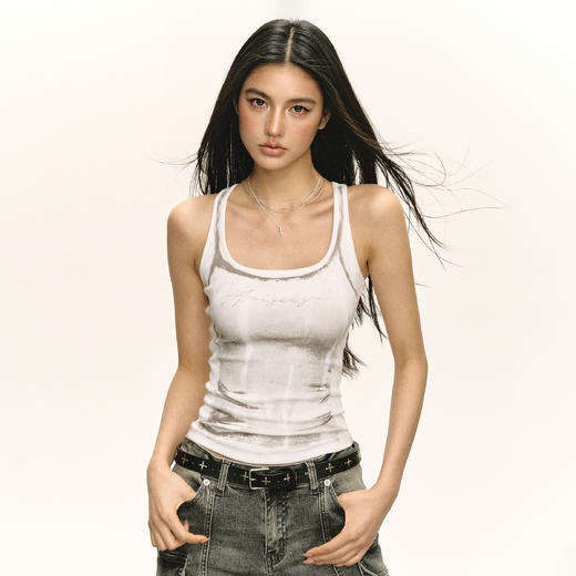 Ariseism 美式复古吊带背心女夏季新款辣妹上衣 商品图2