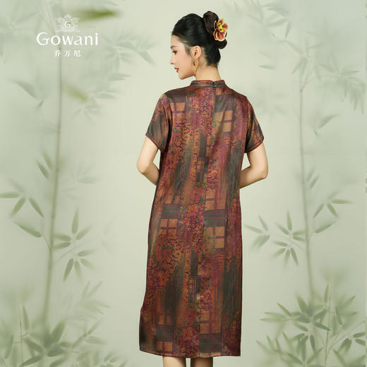 乔万尼大牌真丝连衣裙高端夏季新款19mm珍珠缎EF2E345 商品图4