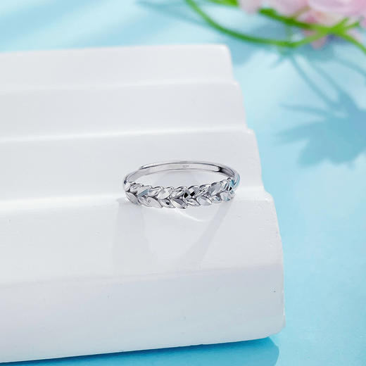 【限时8.8折】【线上铂金馆】PT950 【精品】铂金实心活口麦穗粒戒指(BFPTJZ00029)预售产品下单后不退款不退货不换货不补差价) 商品图1