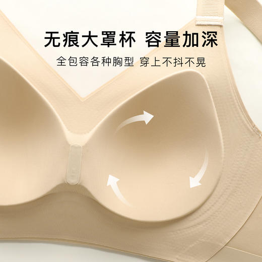 【无痕粉底液内衣】夏季薄款穿衣不透色大胸强提拉防垂收副乳文胸月影微梦 商品图5