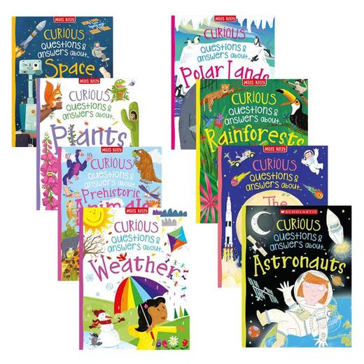 【宝莉爹推荐 5-10岁】Miles Kelly Curious Library of Questions and Answers 好奇问与答8册 儿童百科 英语课外读物 英文原版 商品图1