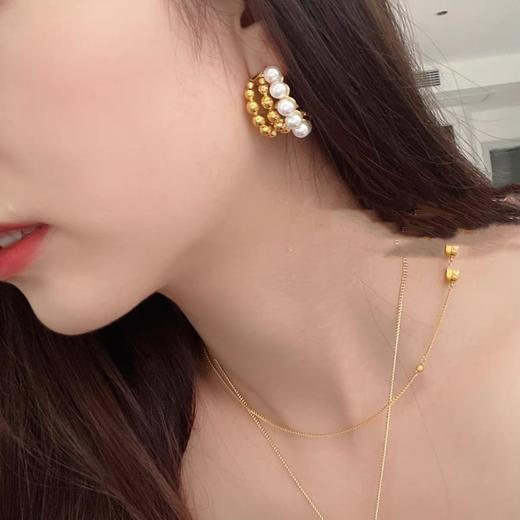 赛琳三排珠耳环 非常的高档很有复古奢华感（XJ） 商品图9