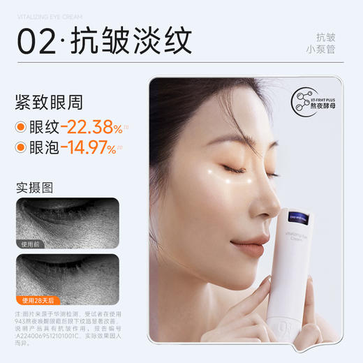 热卖！爆改黑眼圈！【下单赠中样9g*2+小样3g*1】943 熬夜唤醒眼霜 淡化眼周细纹 改善黑眼圈 保湿滋润 18g/支 商品图3