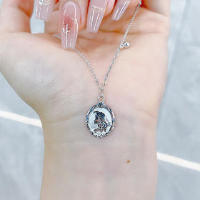 【限时8.8折】【线上铂金馆】PT950 铂金实心AB调节海洋明珠人鱼公主牌套链(PTTL00081)预售产品下单后不退款不退货不换货不补差价)