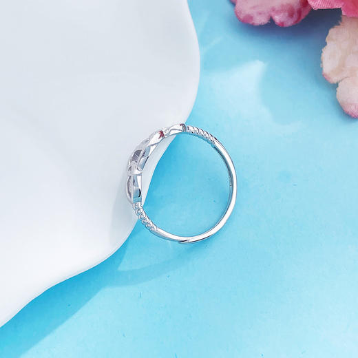 【限时8.8折】PT950 【国际铂金协会】铂金镂空活口戒指时尚中古风猪鼻子活口女戒(ACPTJZ00001)预售产品下单后不退款不退货不换货不补差价)预售产品下单后不退款不退货不换货不补差价 商品图3