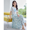 【专属特价】熙世界薄荷曼波法式油画感T恤小雏菊碎花a字半身裙连衣裙夏季 商品缩略图1