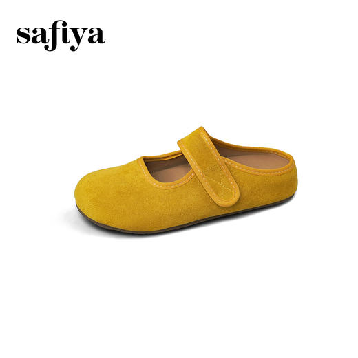 Safiya/索菲娅2025可露丽风甜美丑萌魔术贴包头玛丽珍勃肯拖鞋SFD3110406 商品图6