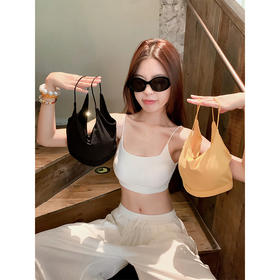 <曾小咸推荐> 美背内衣细肩带带胸垫吊带背心