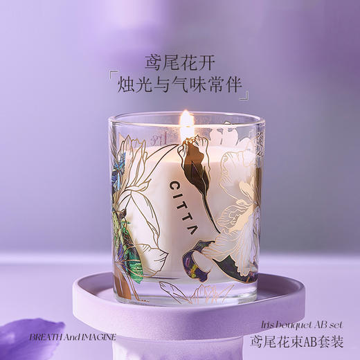 鸢尾系列永生花香薰礼盒 商品图1