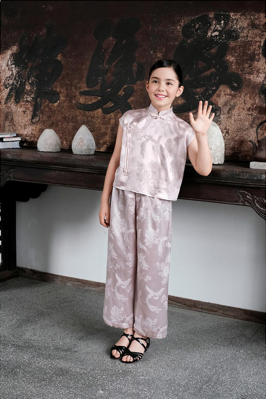 盛唐牡丹| Kids 新中式杏花粉儿童套装[特价品] 商品图10