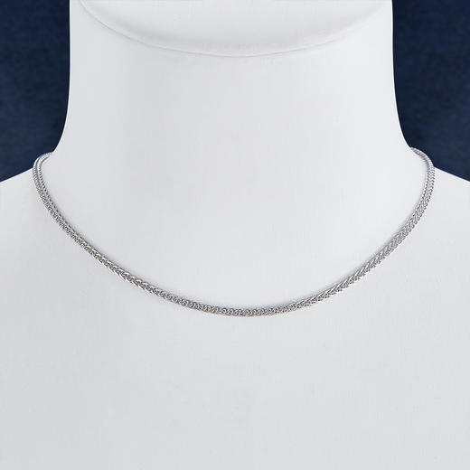 【限时8.8折】【线上铂金馆】PT950 【国际铂金协会】铂金心尾款抽拉调节肖邦链(BXL00040-03)预售产品下单后不退款不退货不换货不补差价) 商品图2