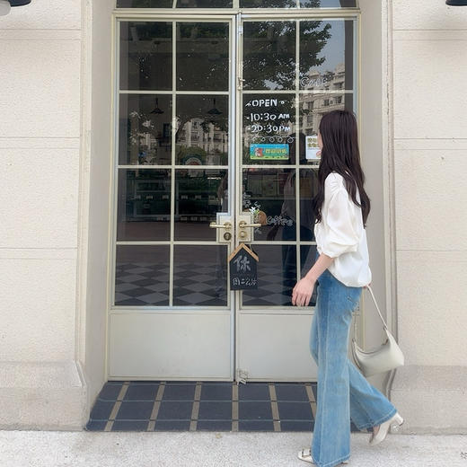 火桐hooton 忽而今夏 超薄四面弹微喇牛仔裤9116/9009 商品图4