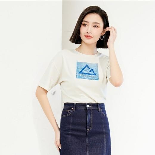 佐丹奴女装SS25商场同款G-motion【sorona】弹力保型面料T恤05395380 商品图0