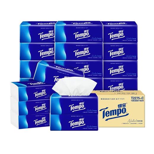 得宝（Tempo） 软抽纸巾经典无香4层加厚90抽18包箱装 家用抽纸餐巾纸实惠装（新旧包装随机发货） 商品图5