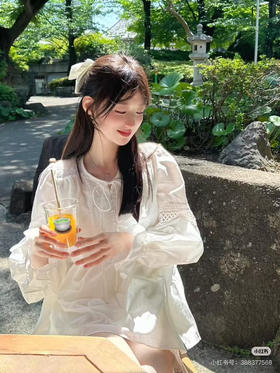 法式镂空真丝棉套装