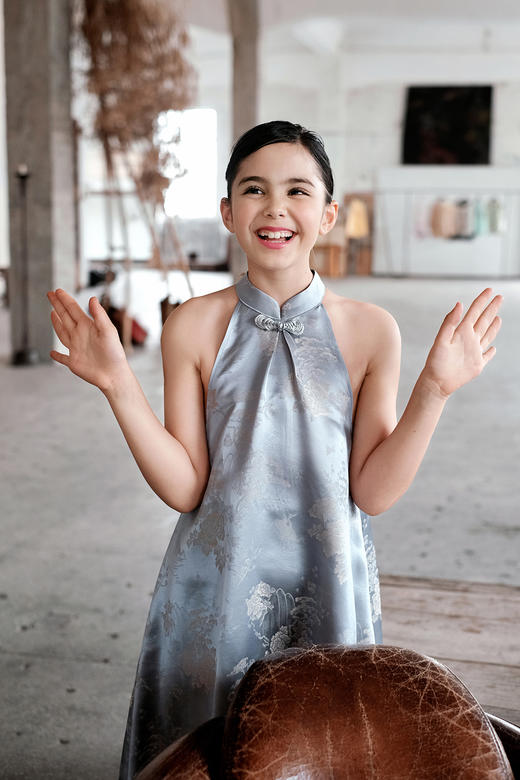 盛唐牡丹| Kids 仙山飞鹤真丝儿童女裙[特价品] 商品图2