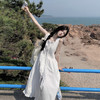 西遇法式初恋小白裙女夏季新款旅游收腰方领无袖吊带连衣裙SS050809 商品缩略图2