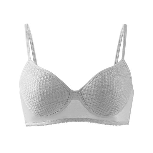 丁摩 真丝无钢圈爆款文胸 100%桑蚕丝聚拢蜂窝杯透气舒适内衣TG02S271 商品图5