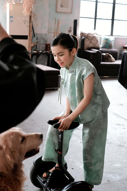 盛唐牡丹| Kids 新中式艾绿色儿童套装[特价品] 商品图9