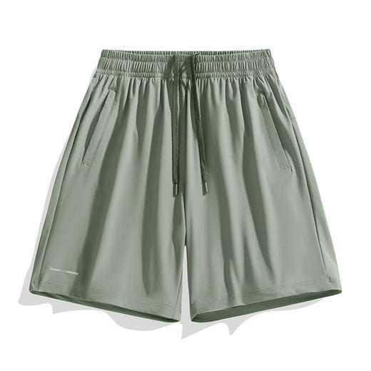 百媚生 冰丝运动短裤女季大码速干五分裤25101 商品图4