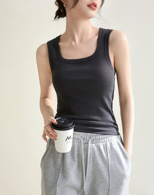 百媚生 宽肩带背心西装内搭冰感打底无袖吊带168811 商品图7