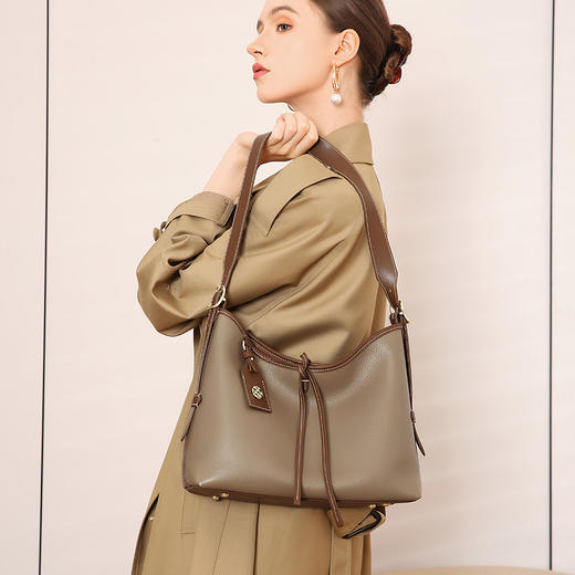 【预售3天】复古女包小众轻奢单肩托特包高级感大容量通勤斜挎包L6096-1 商品图1