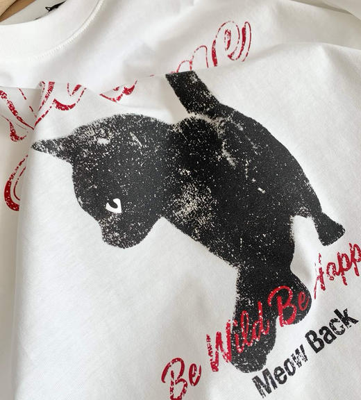 MO*CO剪标印花短袖T恤052407 商品图6