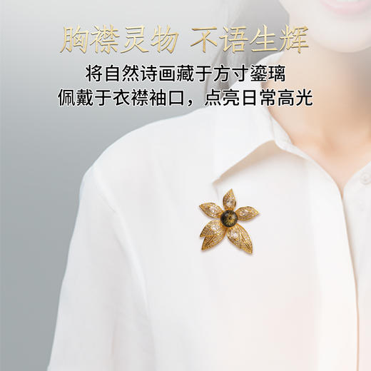 金陵金箔中国风胸针女精致百搭装饰精美胸花别针配饰品中式古风 商品图2