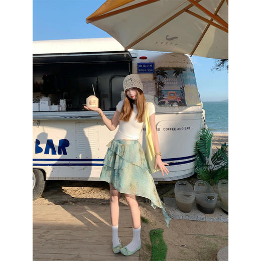 <曾小咸推荐>现货秒杀！卖完不补 ！微信打折价！不规则晕染半身裙 日常179.99/件 立减80 秒杀99.99/件！！ 商品图3