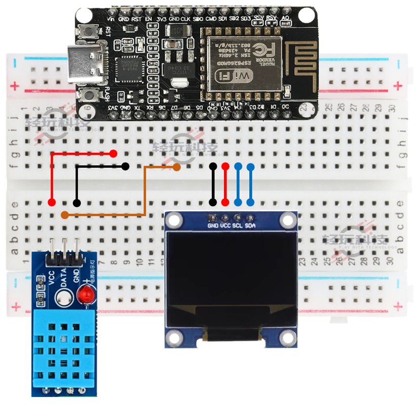 新版物联网作品-温湿度检测仪