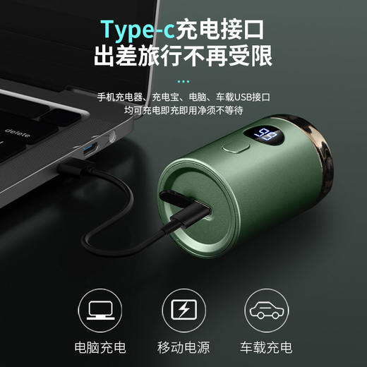 父亲节好物【出差/会客/只要有你！告别邋遢形象】新款电动迷你剃须刀充电式全身水洗旅行车载便携式男士刮胡刀。ry 商品图2