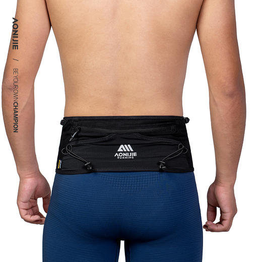 奥尼捷运动腰包多功能跑步手机包男女便携式腰包袋户外跑步骑行徒步腰带腰包含一个500ml软水壶 商品图7