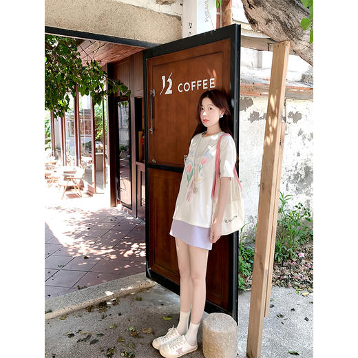 <曾小咸推荐>现货秒杀！最后一波 ！抢到赚到！郁金香印花短袖 日常119.99 立减60 秒杀59.99！短裙 日常119.99 立减60 秒杀59.99！ 商品图2