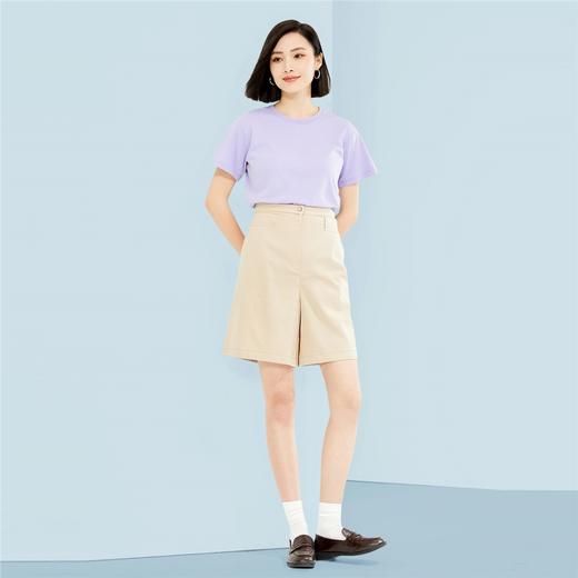 佐丹奴女装SS25商场新款【冰冰系列】【抗菌/凉感】冰藻泥T恤05325235 商品图1