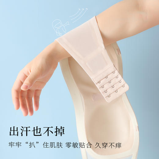 【防滑不掉】夏季薄款小胸专属无肩带内衣女无痕透气美背文胸罩月颜余香 商品图4